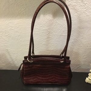Brown leather purse